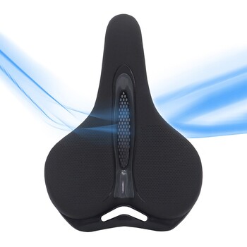 ThinkRider MTB Bike Saddle Breathable Big Butt Cushion Δερμάτινο επιφανειακό κάθισμα ποδηλάτου βουνού Κοίλο μαξιλάρι απορρόφησης κραδασμών