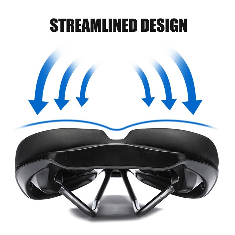 ThinkRider MTB dviračio balnelis, kvėpuojantis didelis užpakalio pagalvėlė, odinė sėdynė kalnų dviračio amortizacinė tuščiavidurė pagalvėlė