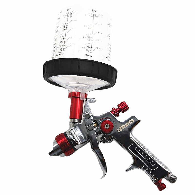 2022 m. naujo stiliaus 1,3 / 1,4 / 1,7 mm antgalis Profesionalus purškimo pistoletas, dažų purškimo pistoletas Air Mini purškimo pistoletas, skirtas automobilių dažymui Aerografo įrankis