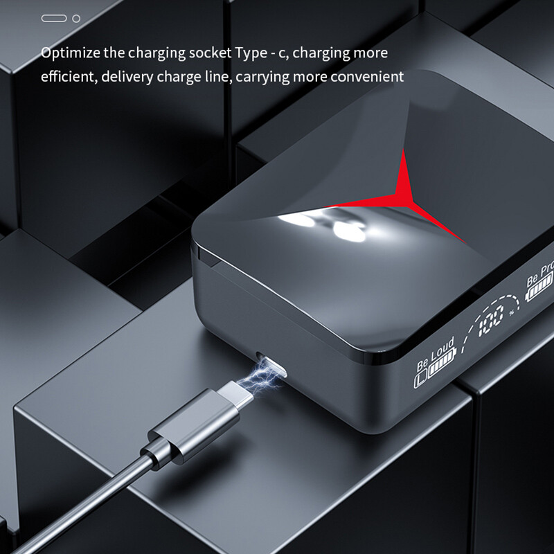 Originalios TWS M90 belaidės ausinės žaidimų ausinės Bluetooth 5.3 sportinės ausinės su mikrofonu, belaidės ausinės, skirtos iPhone Xiaomi