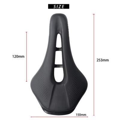 Tuščiavidurio komforto dviračio balnelio, kvėpuojančios sėdynės pagalvėlė, atspari smūgiams, vandeniui atspari ergonomika MTB plento dviračio balnelio dviračio priedai