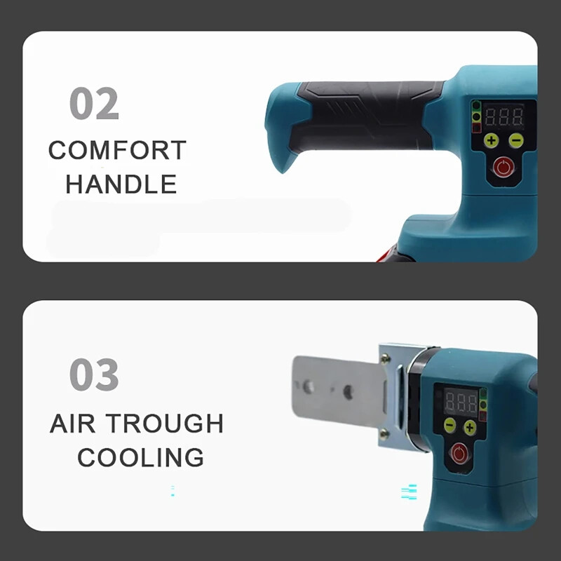 Akumulatorski aparat za zavarivanje vruće taljive cijevi Lemilo za cijevi Zavarivanje plastike PPR/PB/PE alat za grijanje vruće taljive cijevi 20/25/32/40/50 mm