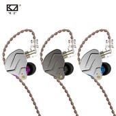 KZ ZSN PRO 1BA 1DD hübriidajam kõrvaklapid HIFI Metal Bass Earbud Sport Muusika peakomplekt Vahetatav