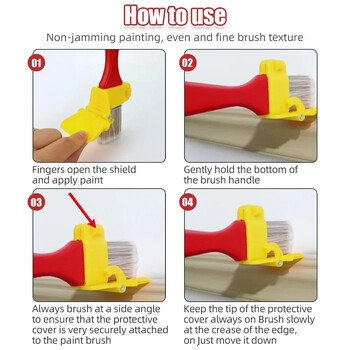 OAUEE Edger Paint Brush Paint Roller Професионален чист инструмент за рязане Многофункционален Paint Edger Rollers Brush Инструмент за боядисване на стени