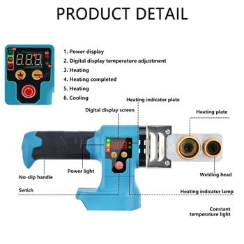 Акумулаторна машина за заваряване на тръби Акумулаторна машина за горещо топене PPR/PB Машина за заваряване на водопроводни тръби за батерия Makita 18V