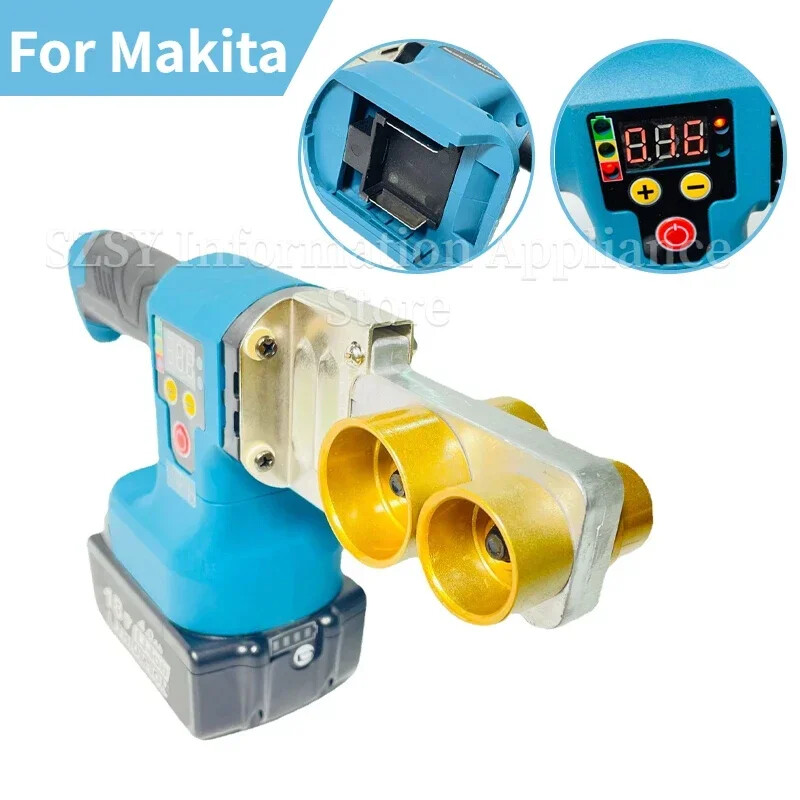 Akumulatorski aparat za zavarivanje cijevi Punjivi aparat za vruće taljenje PPR/PB aparat za zavarivanje topionika cijevi za vodu za Makita 18V bateriju