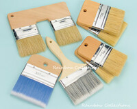 Daugiafunkciniai medinės rankenos šerių teptukai, skirti sienų/baldų dažymo šepečiams rinkinys „Artist Paint Tepteliai“ statybinis įrankis