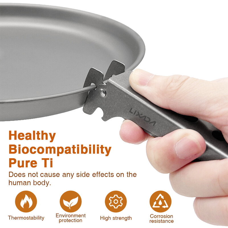 Titano plokštės griebtuvas Puodo griebtuvas Apsaugos nuo nuplikimo lauko segtukas Lengvas ir patvarus įvairių formų dubenims ir lėkštėms