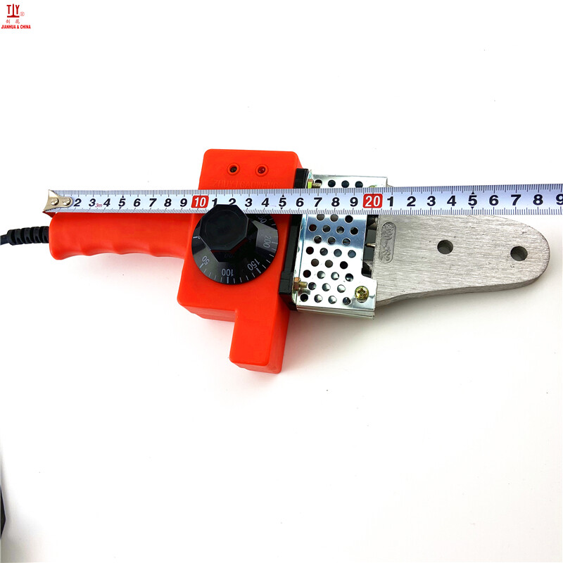 HT32 Crveni pvc stroj za zavarivanje topljenjem cijevi Vodoinstalaterski alati 20 mm 25 mm 32 mm glava za matrice AC 220 V 600 W Ppr aparati za zavarivanje Zavarivač plastike