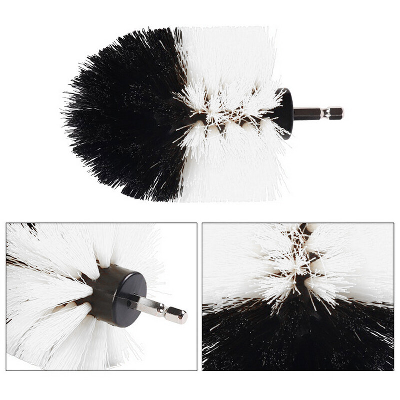 2/3,5/4/5 colių šepečių priedų rinkinys Elektrinis šveitimo gręžtuvas šepetys poliruoklis vonios kambario valymo rinkinys su plėstuvu virtuvės valymo įrankiais