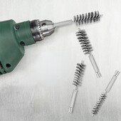 6 tk/komplekt puuriharjad 1/4" kuusnurkne liides takkide poleerimiseks Roostevabast terasest vasest nailonist harjastega traatharjade eemaldamiseks