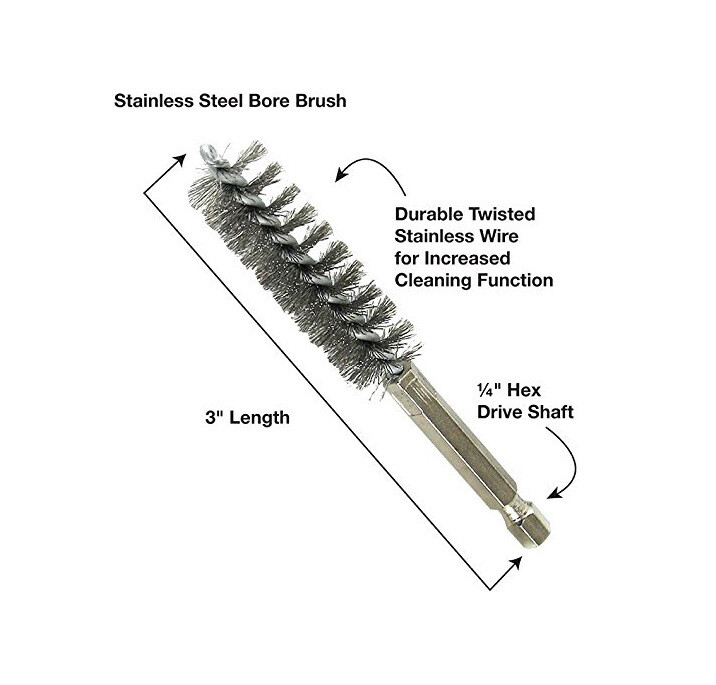 6 vnt/komplektas Gręžimo šepečiai 1/4" šešiakampė sąsaja šlifavimo šlifavimui, nerūdijančio plieno vario vario nailono šerių vieliniams šepečiams pašalinti