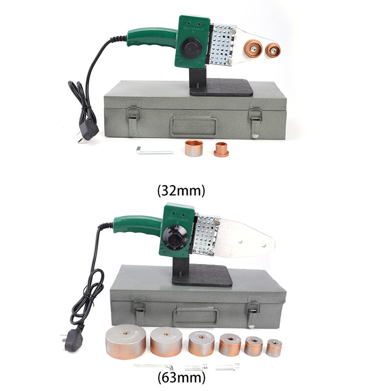 220 V 800 W Stroj za vruće taljenje cijevi za vodu Metal Digitalno elektroničko zavarivanje Lemljenje Alat za grijanje PP PPR PE zavarivač cijevi
