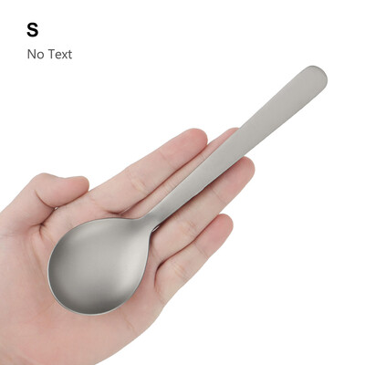 S/L titano lydinio šaukštas lauko stovyklavimui maisto šaukštas lengvas nešiojamasis iškylų stalo reikmenų sriuba