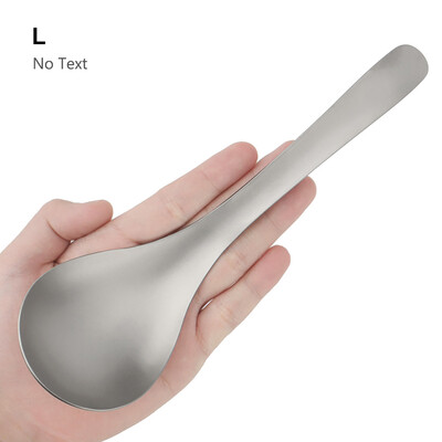 S/L titano lydinio šaukštas lauko stovyklavimui maisto šaukštas lengvas nešiojamasis iškylų stalo reikmenų sriuba