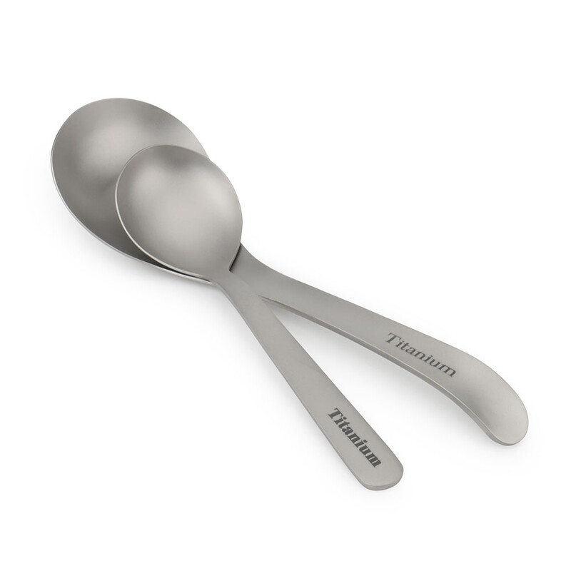S/L titano lydinio šaukštas lauko stovyklavimui maisto šaukštas lengvas nešiojamasis iškylų stalo reikmenų sriuba