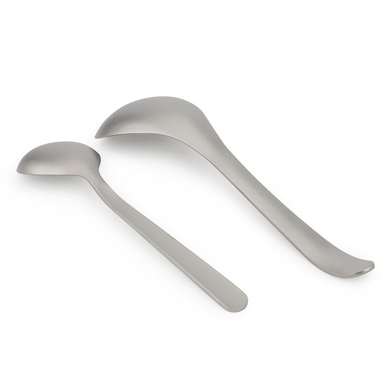 S/L titano lydinio šaukštas lauko stovyklavimui maisto šaukštas lengvas nešiojamasis iškylų stalo reikmenų sriuba