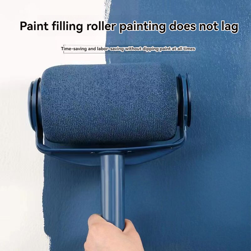 Besiūlis ritininis sieninis šepetys su prailginimo strypu Savaime nusiurbiantis ritininis šepetys Latekso dažų teleskopinis strypo šepetys Dažų ritininis šepetys