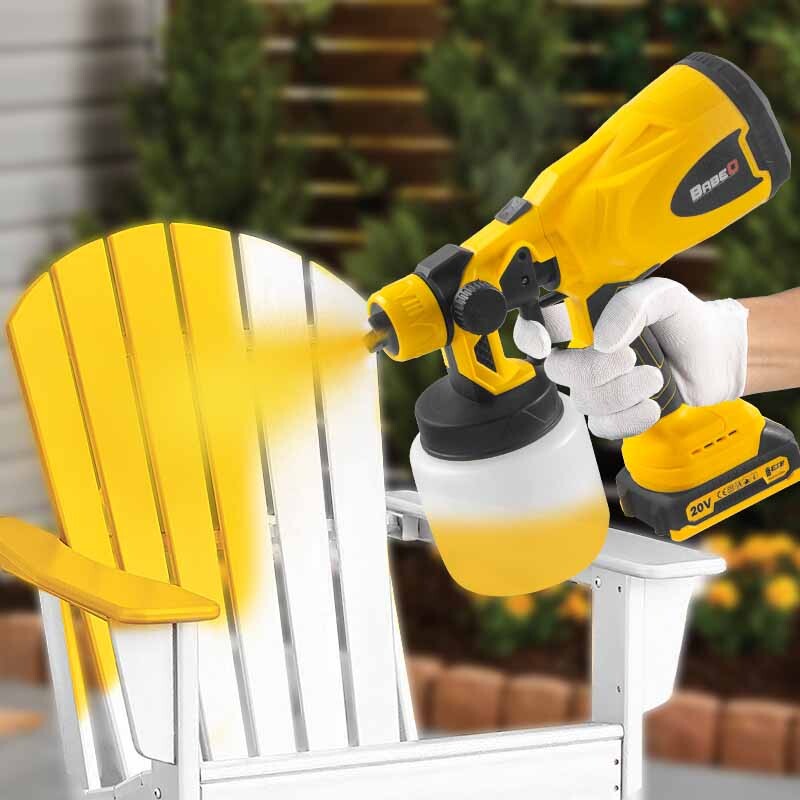 800 ml belaidis dažų purkštuvas HVLP elektrinis purškimo pistoletas 3 purškimo raštų dažų purkštuvas automobilių baldams plieno dangos aerozolis