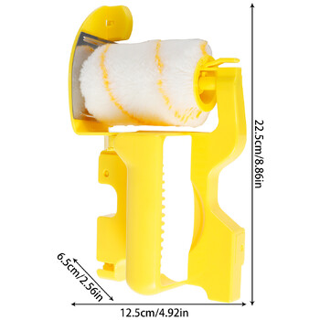 Ролкова четка за кантиране на боя Ръчна ролкова четка за кантиране на боядисване Преносим инструмент за кантиране на боя с валяк и четка Стена на стаята