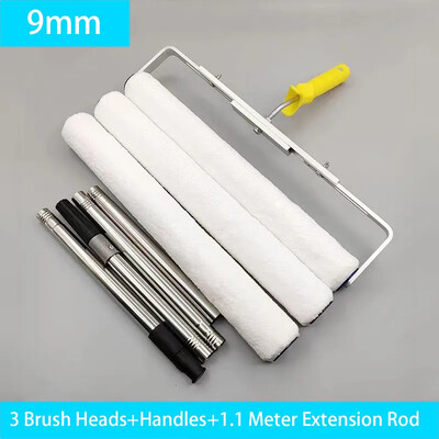 18 colių dažų ritininis šepetys, mikropluošto 18 mm ilgio pliušinis dažymo rankenos įrankis, skirtas sienų dekoratyvinės tapybos rankenos įrankio palaikymui