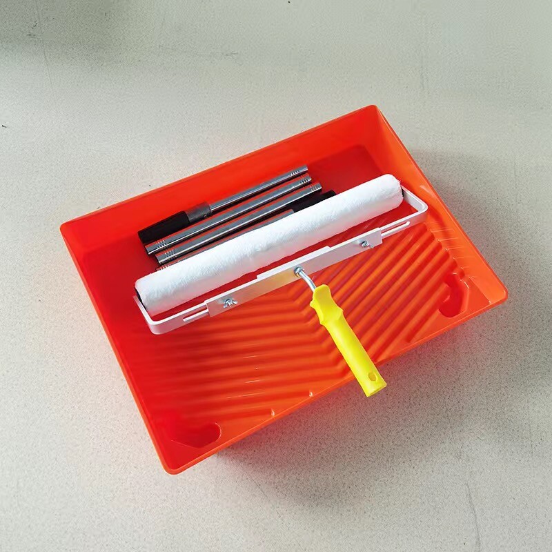 18 colių dažų ritininis šepetys, mikropluošto 18 mm ilgio pliušinis dažymo rankenos įrankis, skirtas sienų dekoratyvinės tapybos rankenos įrankio palaikymui