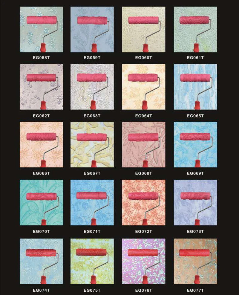 Εργαλεία ζωγραφικής με μοτίβο ρολού διακοσμητικής υφής για οικιακή βούρτσα EG321T από καουτσούκ τοίχου Airless Machine Pintura