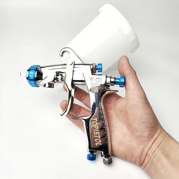 Υψηλής ποιότητας HVLP Gravity Spray Gun 400CC Plastic Pot Metal cup 1,3/1,8mm W101 Authentic Sprayer Pneumatic Paint Airbrush