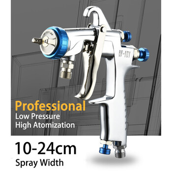 Υψηλής ποιότητας HVLP Gravity Spray Gun 400CC Plastic Pot Metal cup 1,3/1,8mm W101 Authentic Sprayer Pneumatic Paint Airbrush