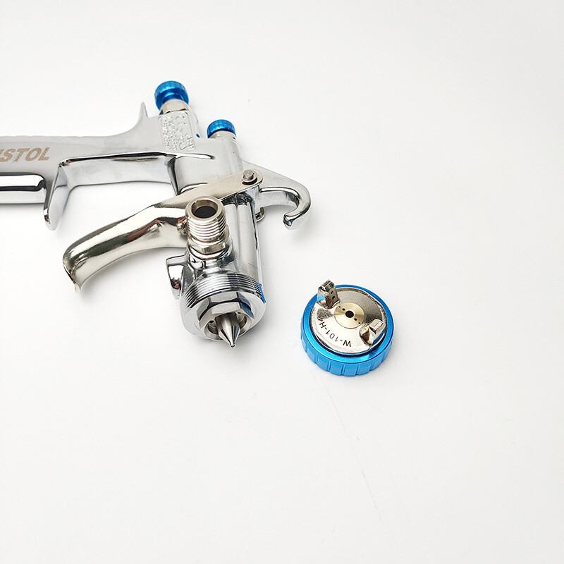 Kvaliteetne HVLP Gravity pihustuspüstol 400CC plastpott metallist tass 1,3/1,8 mm W101 autentne pihusti pneumaatiline värvi pihusti tööriist