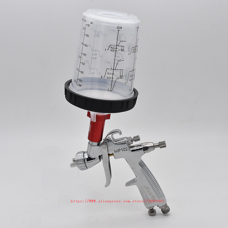 Auarita MP-102 LVMP mini purškimo pistoletas 1,0 mm aukštos kokybės nerūdijančio plieno antgalis automobilio purškimo pistoleto dažymo įrankiai su 250 ml 400 ml puodeliu