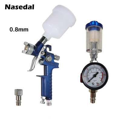 HVLP Paint Spray Gun 0,8mm/1,0mm Airbrush Kit NT-H2000 Touch Up Gravity Feed Air-Brush Set Details Car Painting Decorating spray