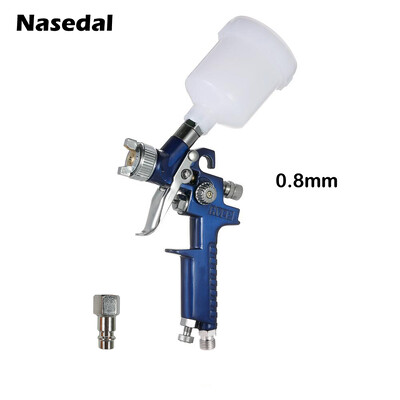 HVLP Paint Spray Gun 0,8mm/1,0mm Airbrush Kit NT-H2000 Touch Up Gravity Feed Air-Brush Set Details Car Painting Decorating spray