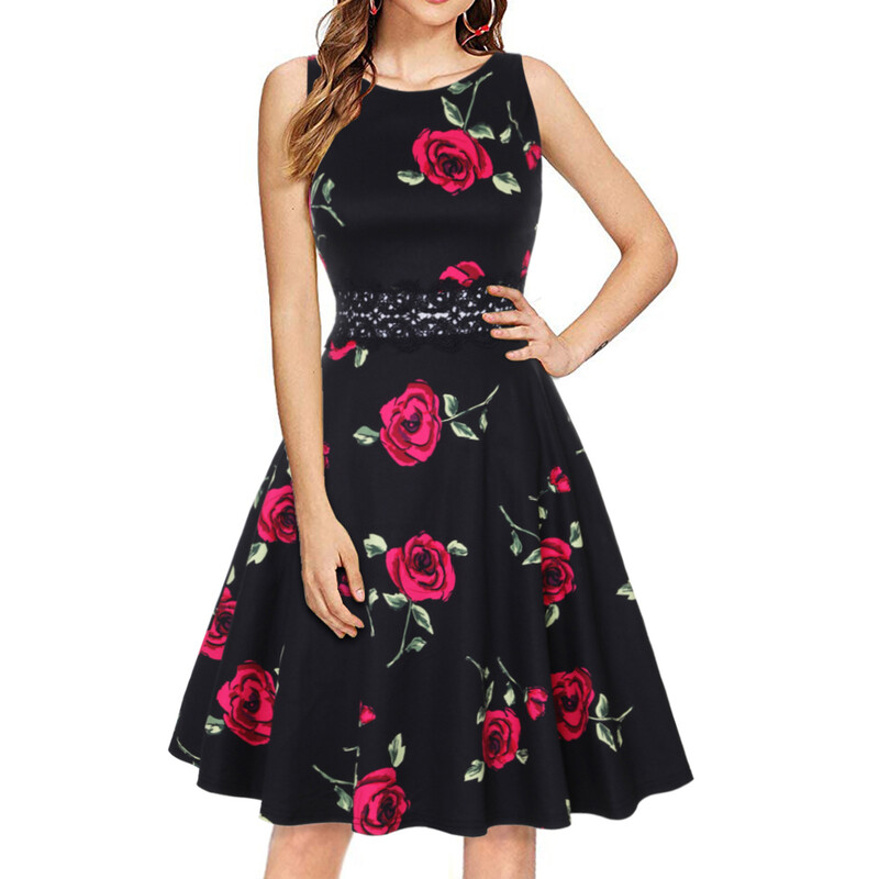 Tarpvalstybiniai moteriški drabužiai A2024 vasara 2024 naujo stiliaus nėriniais surišta plona temperamento didelė suknelė