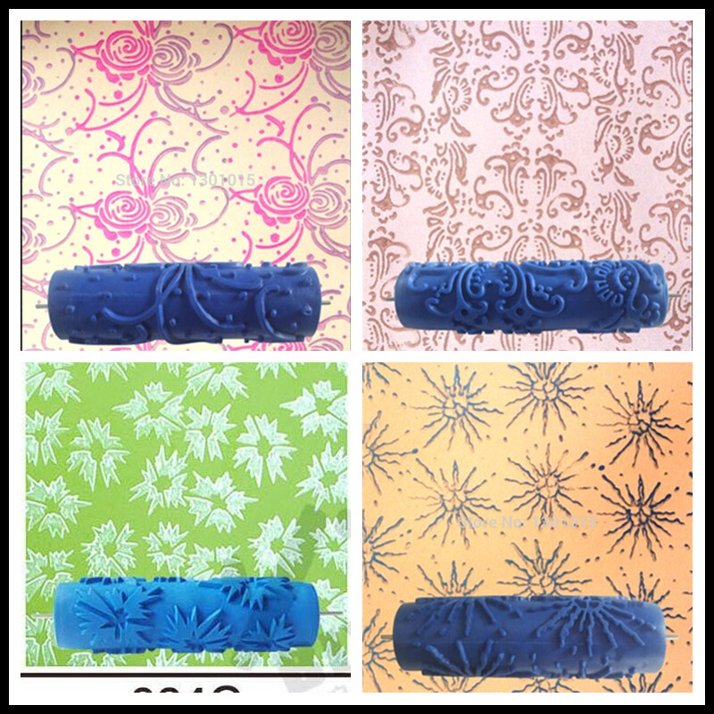 Uzorci Boja za zidnu dekoraciju 7" gumeni valjak Glava četke bez tapeta Stroj za bojanje kućne sobe Alati za zid