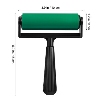 10cm Rubber Roller Brayer Rubber Applicator Brush Roll for Crafts Μελάνι Χαρακτική Μπλοκ σφράγιση Εκτύπωση Εφαρμογή κόλλας