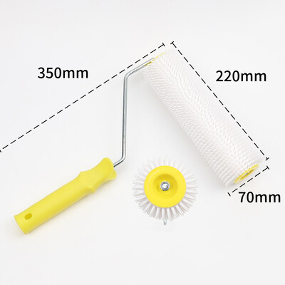 1 vnt spygliuotas volelis, latekso grindų savaime sumaišytas volelis, išlyginamasis lygintuvas su spygliuotu voleliu dažų teptuko volelis