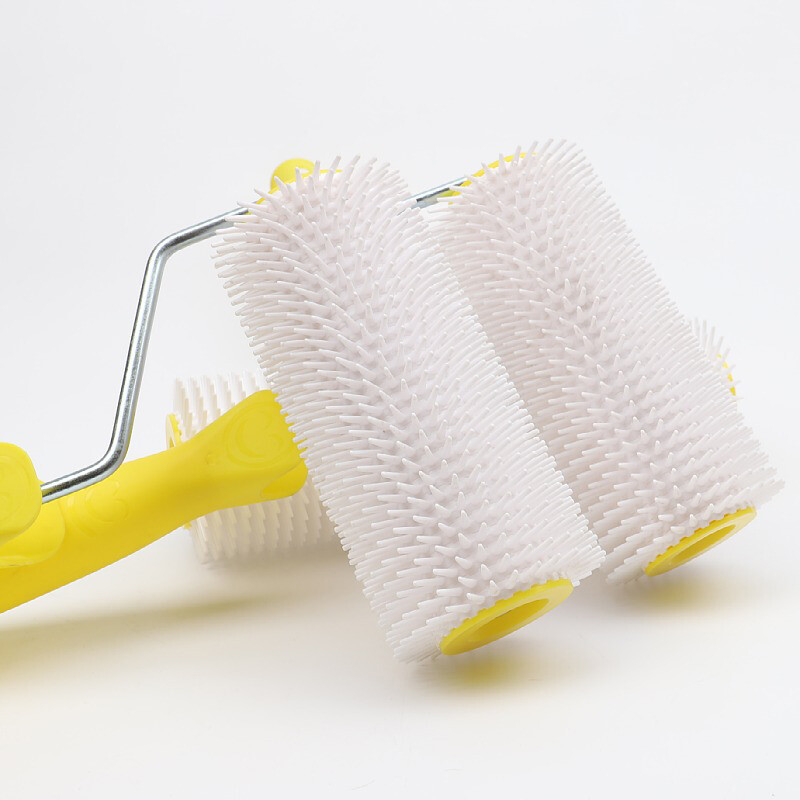 1 vnt spygliuotas volelis, latekso grindų savaime sumaišytas volelis, išlyginamasis lygintuvas su spygliuotu voleliu dažų teptuko volelis