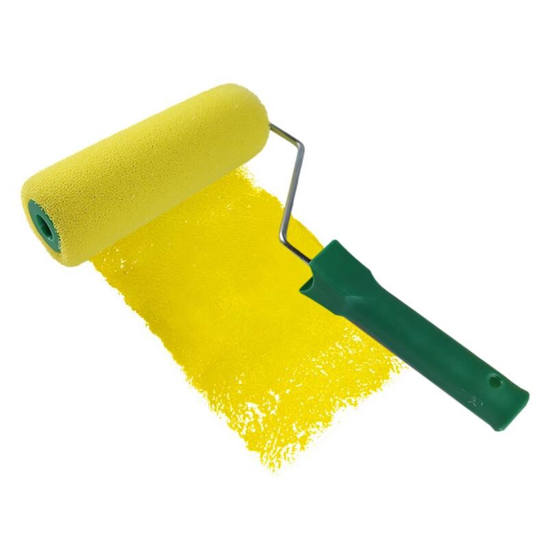 8 colių sienų dažų ritininis šepetys, nešiojamasis kempinės dažymo volelis su rankenos ritininio teptuko dažais, nešiojamas sienų dažymo įrankiui