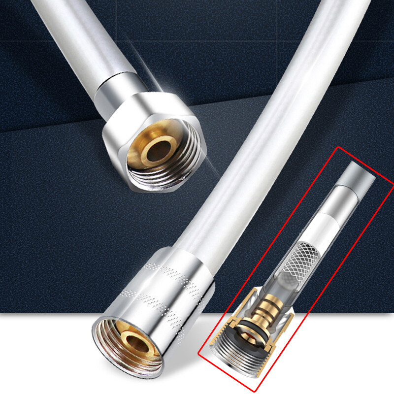 1.5/2.0M PVC silikonsko crijevo za glavu tuša Fleksibilna cijev Cijev visokog pritiska vode Snažna višeslojna vodovodna oprema Kupaonski pribor