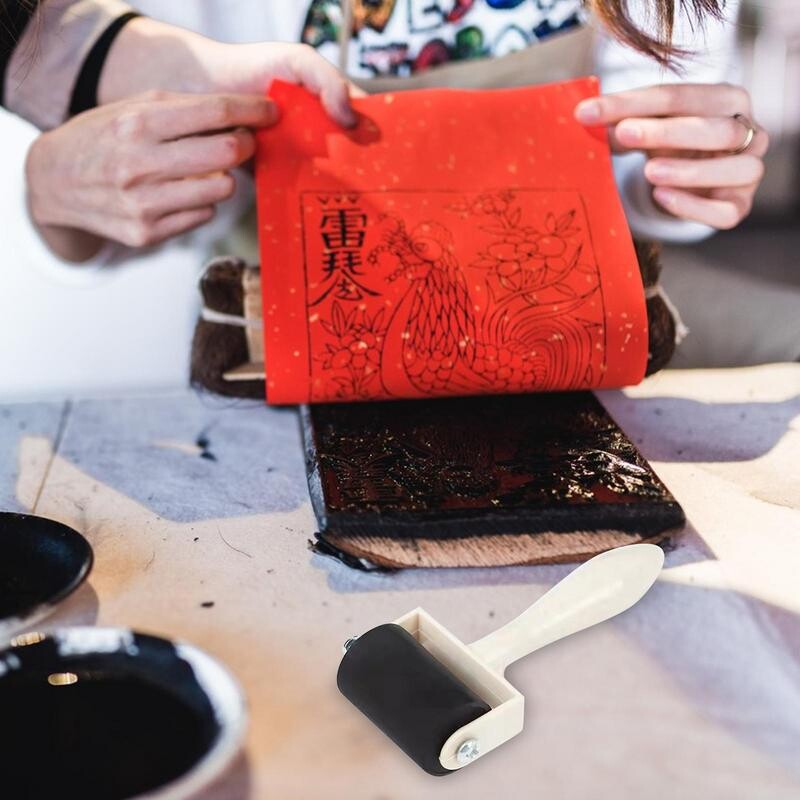 3,5/6/10 cm Profesionalus guminis ritininis brayer dažymas rašalu, spauda, volelis Art štampavimo įrankis dažų voleliu spauda