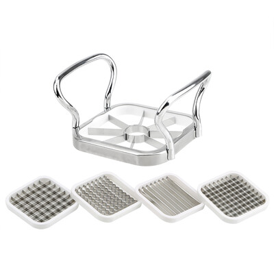 Bulvių juostelių pjaustytuvas Pradžia Praktiškas nerūdijančio plieno virtuvės įtaisai Daržovių įrankiai Agurkų pjaustymo mašina Smulkintuvas griežinėlis