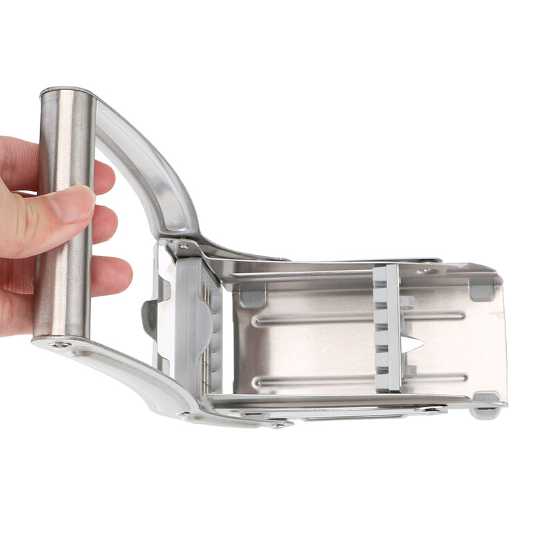 Bulvių juostelių pjaustytuvas Pradžia Praktiškas nerūdijančio plieno virtuvės įtaisai Daržovių įrankiai Agurkų pjaustymo mašina Smulkintuvas griežinėlis