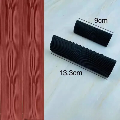 Gumos medienos grūdinimo voleliu tapybos įrankiai DIY 3D imitacija medžio grūdinimas sienų tapyba Namų dekoravimas menas reljefas