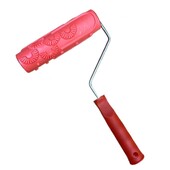 Gumijas imitācijas koka graudu raksta krāsas rullītis DIY krāsas faktūras pigmenta apdrukas rullītis sienu krāsošanas rullītim ar rokturi mājas rīks