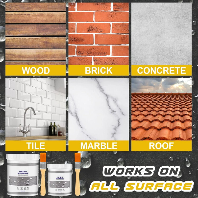 Vandeniui atsparios dangos sandariklis, skaidrūs nematomos pastos klijai su šepetėlio klijais remontas namų stogas vonios kambarys 30g/100g/300g