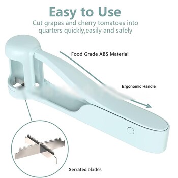 Резачка за домати Инструменти за грозде Череша Плодова салата Разделител Артефакт за малки деца Малки кухненски аксесоари Режеща джаджа за бебе