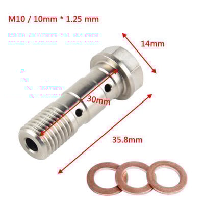 Duljina 300mm-2200mm Hidraulično crijevo kočnice Hidraulička spojka M10 28 °Banjo pletena cijev kočionog crijeva za motocikl Univerzalna