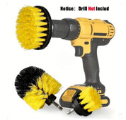 3 vnt Gręžimo šepečių priedų rinkinys Elektrinis šveitimo šepetys su gręžtuvu šveitimo šepečiu, skirtas valyti dušams vonias Vonios kambario plytelių skiedinys kilimas