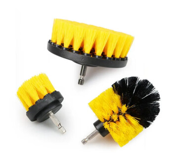 3 τμχ Σετ προσάρτημα βούρτσας τρυπανιού Power Scrubber Brush with Drill Scrub Brush for Cleaning ντους Μπανιέρες Μοκέτα πλακιδίων μπάνιου